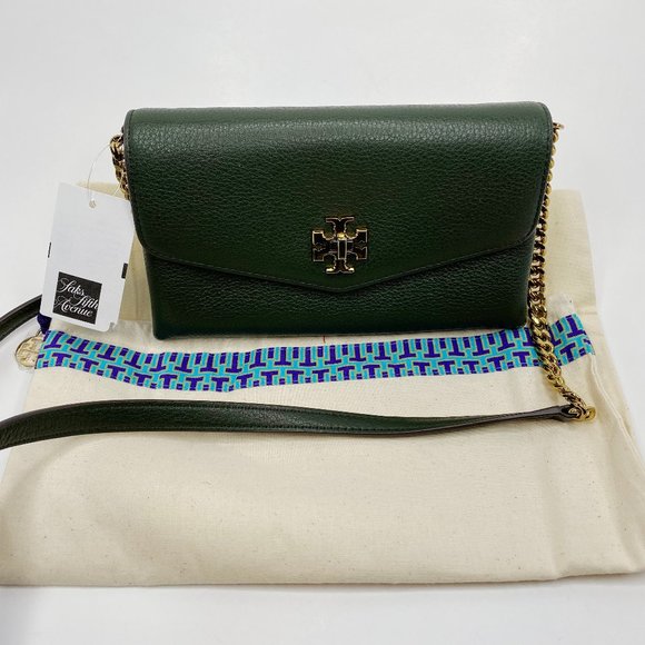 Tory Burch Handbags - Tory Burch Kira Pebble Leather Wallet on a Chain